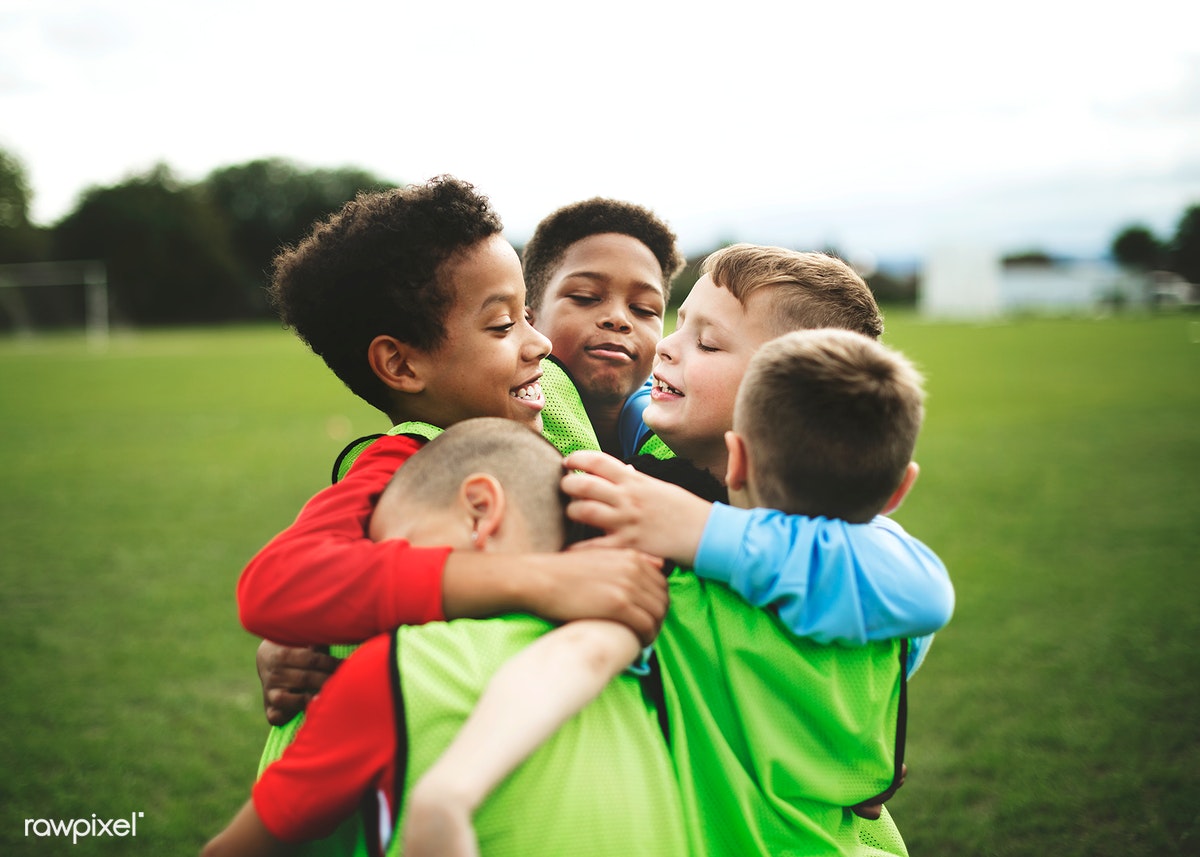 kids hugging it out